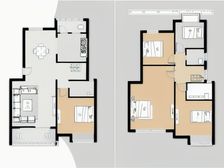 象湖桃源 正规三层复式 带大平台 大五房