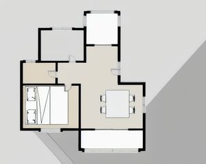 尚品小洋房中间楼层南北通透两室精装未住带地下室