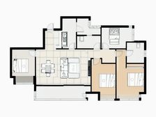 西派品质大平层,看中挺户型方正,小区带儿童公园