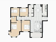 中南锦城 四房 精装修 有地暖 一天没住过