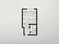 星耀101广场 1室1厅 南