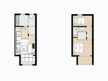 正元香槟花园,电梯小户型复式自住精装修,朝南采光好