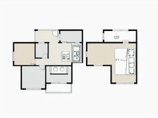 电梯清水顶楼 跃层 可看江 可做多个房间 视野巴适