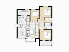 葛店南站祥瑞东方城户型方正三房两卫