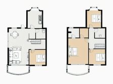 三层市区大别墅,带花园,露台,车位!!