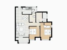 跃层实用面积大 很少的户型 正南向安静 两层面积