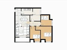 长龙家园标准大三房,户型方正采光好