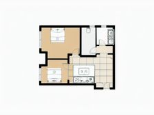 金地澜悦 2室1厅 西