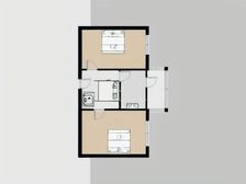 朝阳一区 2室1厅 东