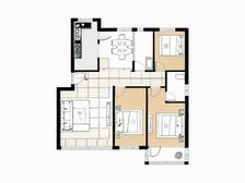 幸福e家二期多层洋房标准3室2厅2卫南北通透拎包住