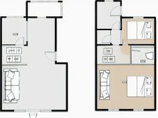 大端户,2+1全彩光户型,花园近300平,单层130平。