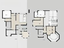 三期中间位置 使用面积约800平 酒窖 影音室 健身房