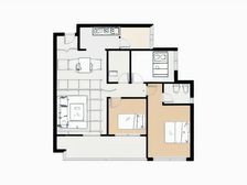 房子户型方正 带车位 户型方正 不当西晒