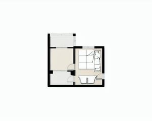 石羊桥 地暖小平米一居 客卧分离 首付少 采光好