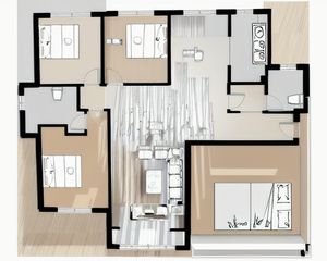 和谐园 3室2厅 南