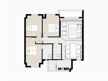 房屋是小区正规三房,随时看房钥匙在物业