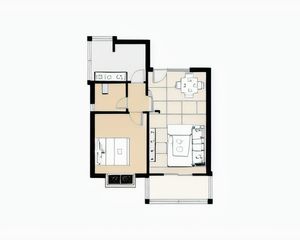 学府芳邻社区 1室2厅 南