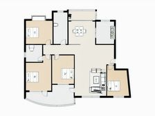 海天花园 多层四室 带南向车库