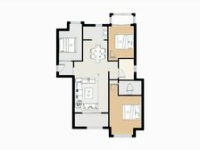 湘江富力城 3室2厅 南