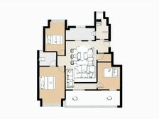 华侨城万科七期澜岸,高得房率洋房产品,端户中间楼层