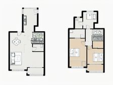 中叠别墅带50平花园,全屋精装修,一梯一户,有车位
