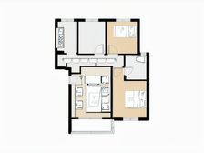 平底起一楼二楼复式,带南院,带车库,毛坯房