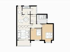 富力新居 小区管理 南北对流 格局方正 带装修