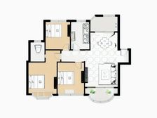 千禧西庭院通透户型.爬楼2楼.带6平储藏间.上站小