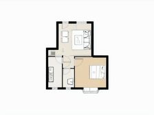 亚青游艇别墅 1室1厅 南