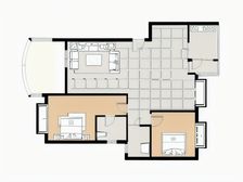 顶跃带屋顶花园,状元府第,面积大,视野好。