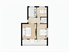 西关地铁口,两室两厅,南北通透,出行便捷。