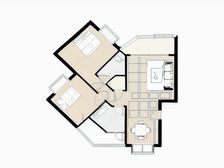 丽日豪庭 南向2房2卫2阳台 南北通风 近地铁