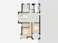 大成门 3室2厅 南 北