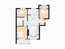 万科物业 位置好出行方便 精装修三室采光好