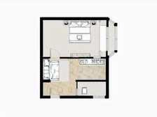 新亚公寓 1室1厅 南