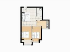 迎春佳苑 2室2厅 东南