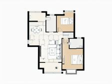 商城凤凰印象 端户两房 楼层好 采光好 地铁口 碟子湖