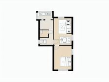 道边第三排,不吵采光好,南北通透,全明户型。