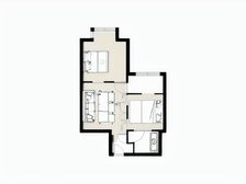 中信德方斯精装房, 户型方正 使用率高 通风采光