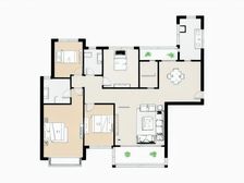 恒大绿洲四期大户型房源 采光充足