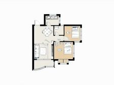 名雅花园 户型方正 东南向两房 大型小区