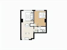 金福星大厦 1室1厅 北