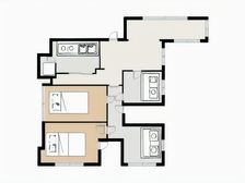 毛坯大平层 自定义装修风格 交通方便 东门