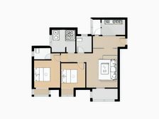 江北区 央企大盘 次新小区 三房两卫 端户采光足