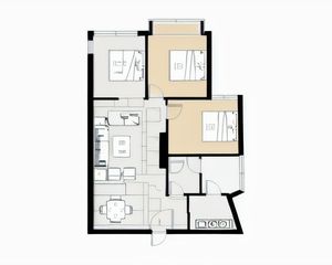 户型方正,家电家具齐全,拎包入住。