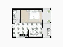 原一室改两室精装修北京街新开路地脚电梯房