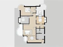 两江新区 大竹林 住家装修4房 看小区中庭 安静