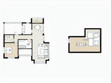 省府两公里内洋房复式,西站北广场,全明采光好带露台
