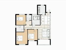 天堂名堂旁电梯四室南边通透毛坯可贷款