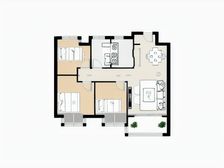 华侨城万科云境 3室2厅 东南